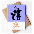 thumbnail image 1 of June Sweet Kiss Valentines Day Thank You Cards Envelopes Blank Note, 1 of 3