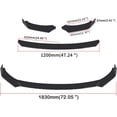 thumbnail image 2 of Universal Car Front Bumper Lip Body Kit Spoiler Splitter Bumper Lip Splitter, 2 of 7