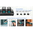 thumbnail image 4 of Cargador Rápido de 4 Puertos de 18 V DC18SF Compatible con Batería de Litio Makita de 14,4 V-18 V BL1830 BL1840 BL1850 BL1860 BL1820B BL1815 BL1430 BL1415 Cargador DC18RC DC18RA DC18RD, 4 of 10