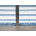 thumbnail image 4 of Garland Rug Beach Stripe Washable Basin Blue/White Bathroom Rug, 21" x 34", 4 of 5