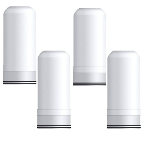 WBM Faucet Filter Replacement, BPA Free, Water Purifier, Filter Replacement Bottles, Pack of 4