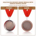 thumbnail image 4 of Uxcell Award Medals, Prize Medals Winner Medals with Neck Ribbon for Competitions Sports Event Bronze, 4 of 7