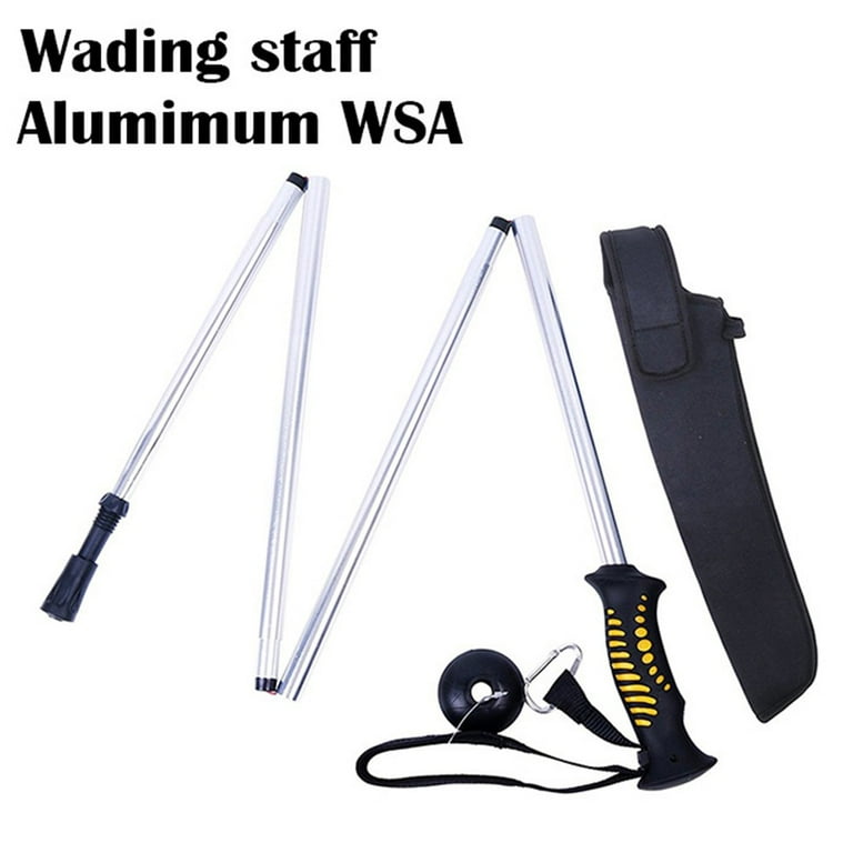 Wading Staff Foldable Fishing Stick Fly Fishing Wading Stick With Neoprene  Pouch 