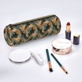 thumbnail image 2 of Kdxio Camouflage Rabbit Print Leather Pencil Case for School Office Travel Use Zipper Closure Cylindrical Storage Pouch for Stationery or Makeup, 2 of 6