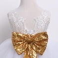 thumbnail image 5 of Little Girls TuTu Style Dress, Sleeveless Round Neck Hollow Back Big Bow Dress, 5 of 5