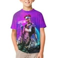 thumbnail image 2 of Apex Legends Lifeline Kids Short Sleeve Tee Shirt Novelty Crewneck T-Shirts Unisex Summer Blouse Tops for Boys Girls 120CM, 2 of 8