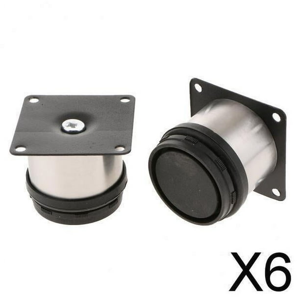 5x2 Patas Ajustables para Sofá, Patas de Acero Inoxidable para Muebles Y Armarios, 8cm 6 piezas