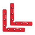 thumbnail image 1 of 2Pcs 90 Degree Positioning Squares Aluminum Alloy Right Angle Clamps Woodworking Tool 120mm Red, 1 of 14
