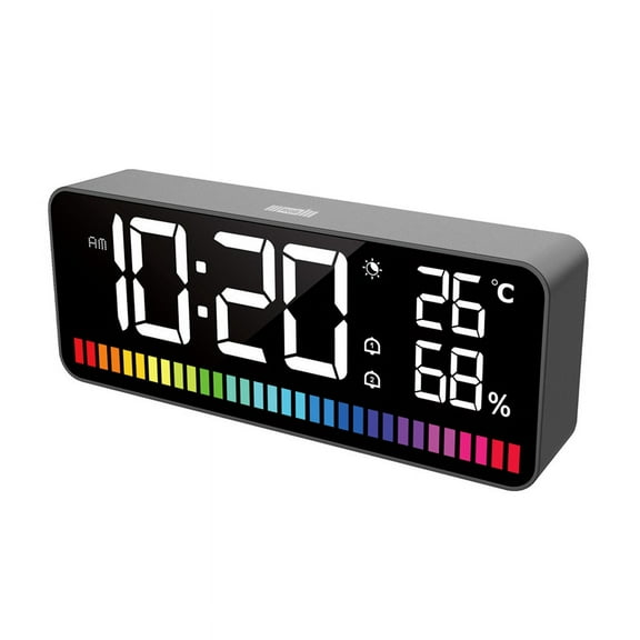 LED Alarm Clock Spectrum Pickup Electronic Clock