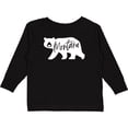 thumbnail image 3 of Inktastic Montana White Bear Silhouette Boys or Girls Long Sleeve Toddler T-Shirt, 3 of 5
