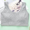 thumbnail image 3 of 3 Pack Seamless Bra Girls Bra Comfort Solid Color Breathable Sports Bra Girls Training Bra, 3 of 5
