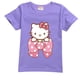 thumbnail image 3 of Hello Kitty moda para chicas de algodón a rayas de manga corta Camiseta niños verano Casual dibujos animados impreso Tops ropa para niños, 3 of 5