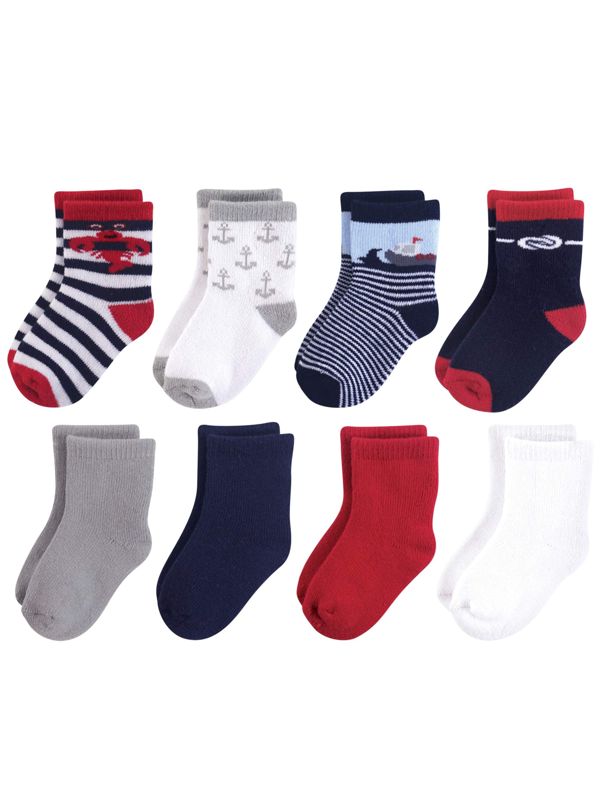 Luvable Friends Baby Fun Essential Socks, Lobster, 1224 Months