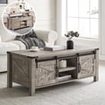 thumbnail image 1 of Mesa de café OKD 48 Farmhouse con parte superior elevable con almacenamiento oculto, 1 of 7