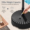 thumbnail image 3 of Base para sombrilla Best Choice Products con capacidad de 50 kg, negra, 3 of 7