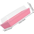 thumbnail image 2 of 50pcs Large Rectangular Sandwich and Bakery Takeout Boxes with Lids, Pink Food-grade Disposable Containers for Wraps, Pastries, Bacon, and Scallops Storage, 2 of 9