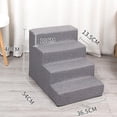 thumbnail image 4 of Escalera para perros Sunnimix Rampa para mascotas 4 peldaños 40x54x365cm, 4 of 8