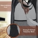thumbnail image 3 of [Reforzado] Cesto para la colada emergente de malla fuerte,con asas duraderas Marco de acero de alto carbono con fondo sólido, fácil de abrir y plegar para almacenamiento, negro oso de fresa Hogar, 3 of 5
