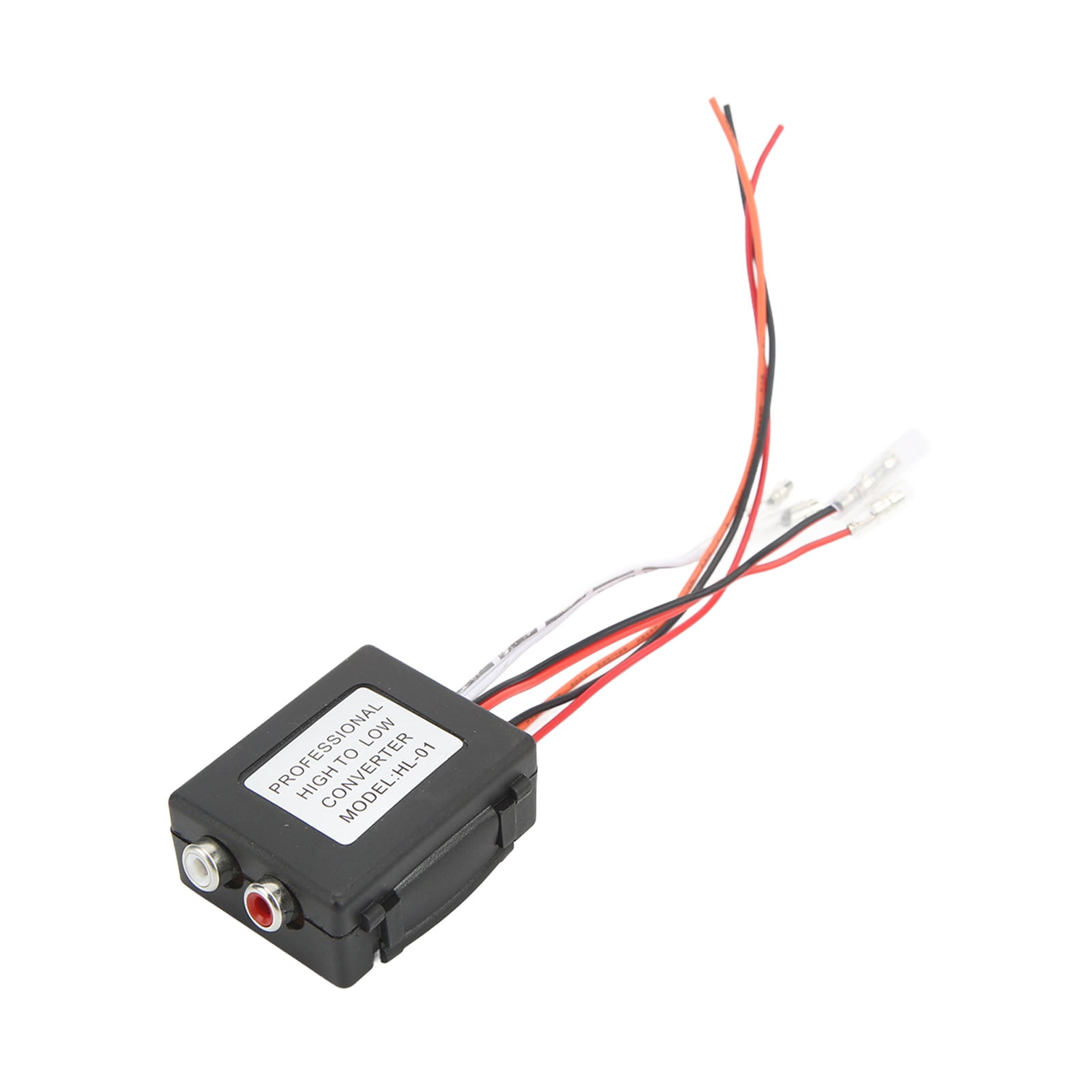 Zaqw 2 Channel Car Speaker To Line Output Converter High To Low Adapter