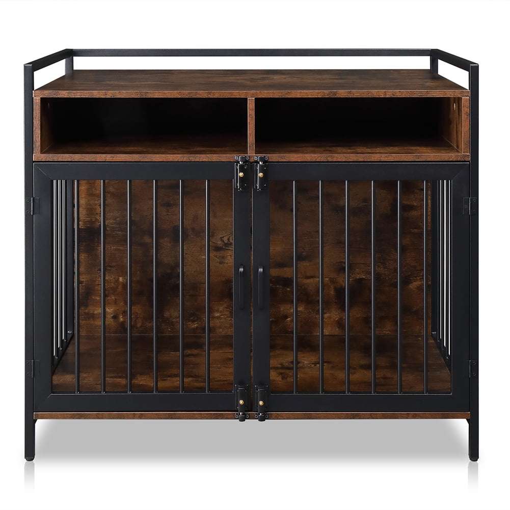 Kadyn Heavy Duty Anti-Chew Dog Kennel Furniture with Divider, Furniture Style Dog Crate for Two Small Dog,Basic Dog Cage with Storage Shelves,Double Door and Double Lock,(38.6 ") Kadyn Heavy Duty Anti-Chew Dog Kennel Furniture with Divider, Furniture Style Dog Crate for Two Small Dog,Basic Dog Cage with Storage Shelves,Double Door and Double Lock,(38.6 ")