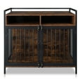 thumbnail image 3 of Kadyn Heavy Duty Anti-Chew Dog Kennel Furniture with Divider, Furniture Style Dog Crate for Two Small Dog,Basic Dog Cage with Storage Shelves,Double Door and Double Lock,(38.6 "), 3 of 7