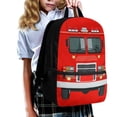 thumbnail image 3 of Jeiento Fire Truck School Backpack for Boys Elementary Bookbag Back Pack Purse Red Kids Middle High School Bags Rucksack for Kindergarten Students Daypack Back To School Supplies, 3 of 6