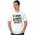 thumbnail image 4 of Funny Christmas Candy Lights Poles Men Big & Tall Graphic Tee Brisco Brands 3X, 4 of 6