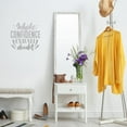 thumbnail image 1 of VWAQ Inhale Confidence Exhale Doubt Wall Art Decal Motivational Quote, 1 of 1
