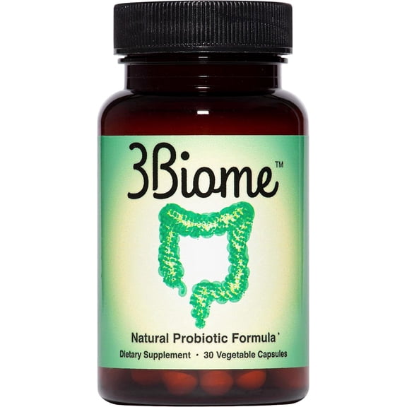 3Biome - Natural Probiotic Supplement - Non-GMO, Vegan, Gluten-Free