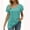 Green, variant on Tbopshirt Top for Women Fashion Casual Solid Color Buttons Comfortable Short Sleeve Sweatshirt Tops Blouse