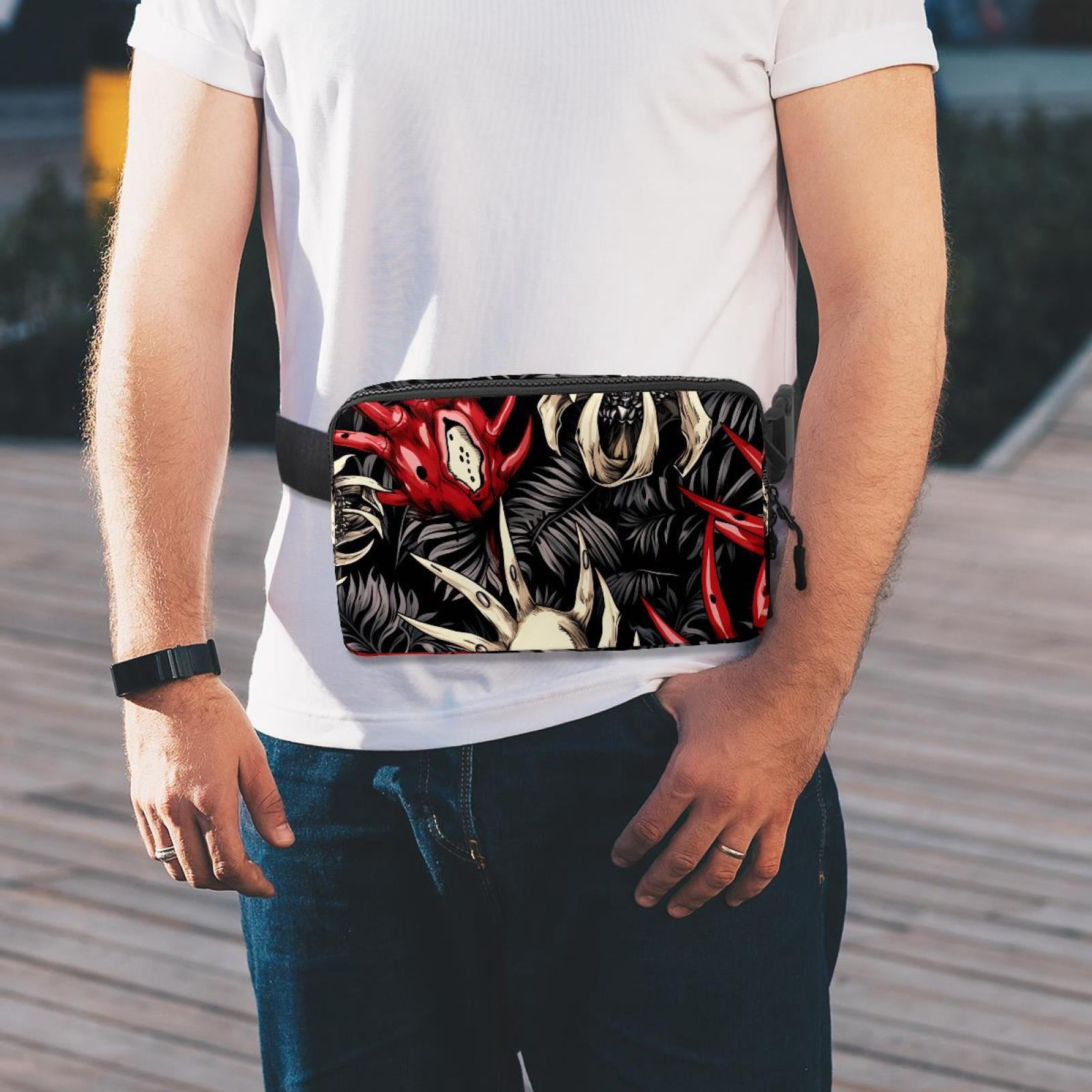 Paw prints Adjustable Lightweight Unisex Waist Bag Running Belt with Extension Strap Money Belt Holder