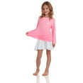 thumbnail image 3 of Pink Platinum Girls' Rash Guard Shirt - 2 Pack UPF 50+ Long Sleeve Quick Dry Swim Shirt (Size: 4-16), 3 of 7