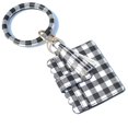 thumbnail image 1 of Large Bracelet Keychain Card Holder Tassel Bangle Key Ring Wristban With Wallet, 1 of 2