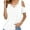 White, variant on Womens Summer Shirts V Neck Criss Cross Cold Shoulder Tops Blouse