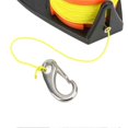 thumbnail image 2 of Diving Fishing Reel Scuba Diving Reel with Thumb Stopper Hook for Snorkeling Underwater Water Sports 46m Yellow WireOrange Reel, 2 of 4