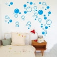 thumbnail image 3 of kurtrusly Bubbles Circle Removable Wallpaper Bathroom Window Wall Sticker Home DIY PVC Decals, 3 of 7