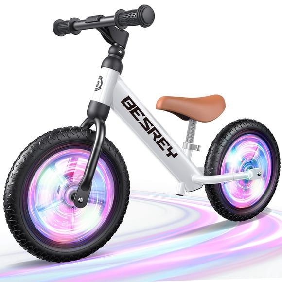 Iluminación colorida Balance Bike Bersey de 2 a 5 años, totalmente metálica