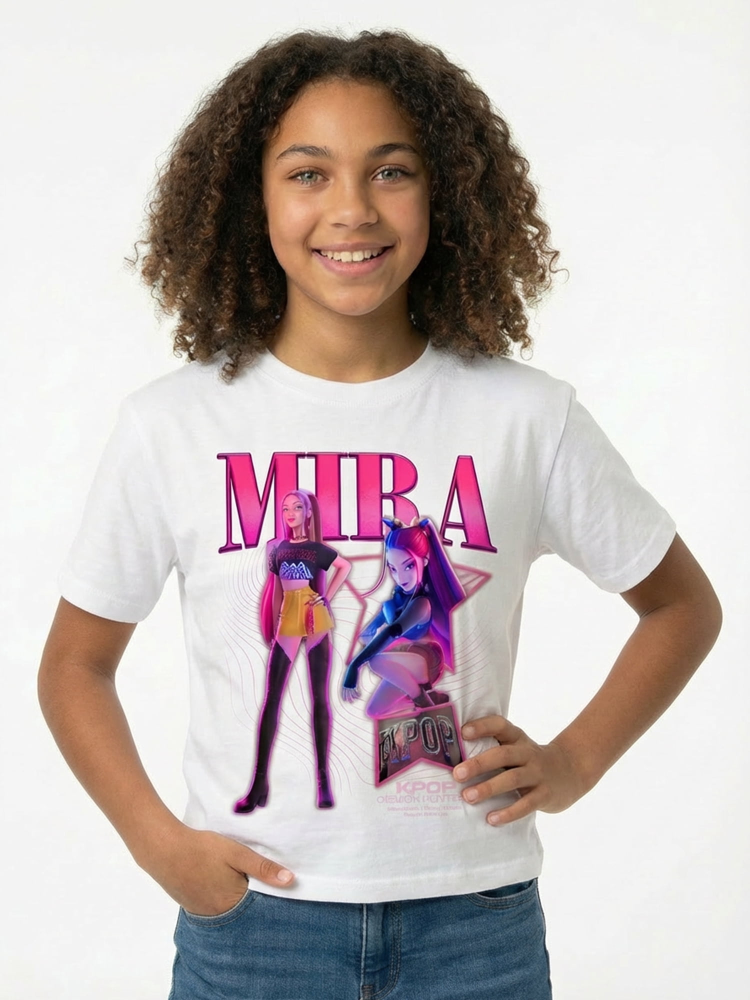 KPop Demon Hunters, Girls' & Big Girls' Graphic T-Shirt, Mira, Sizes 4-16