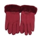 thumbnail image 1 of Guantes de invierno para mujer, guantes térmicos para pantalla táctil, guantes para mensajes de texto Color rojo oscuro, 1 of 9