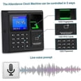 thumbnail image 5 of Time Attendance Machine Fingerprint Password Time Clock for Employee with Finger Scan, RFID and PIN, 5 of 5