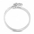 thumbnail image 3 of No Plating Stainless Steel Ring with AAA Grade CZ in Clear for Women Clear Stone Color Style TK3570 Size 9, 3 of 5