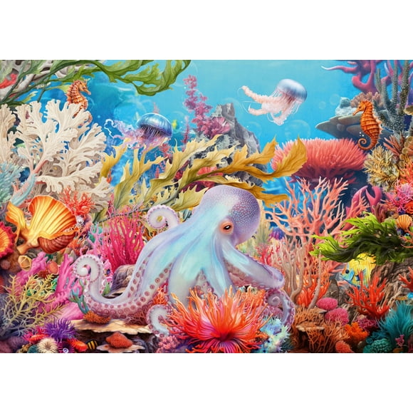 Rompecabezas Ravensburger Vida en el Arrecife 500 Piezas de Gran Formato