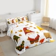 thumbnail image 3 of Homewish Cartoon Gnome 3 Pieces Queen Comforter Set For Female Men Adults,Farmhouse Harvest Ultra Soft Bedding Sets,Happy Fall Autumn Bedding Comforter Set,Luxury Bedroom Decor,Reversible, 3 of 8