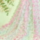 thumbnail image 3 of 1 yarda de encaje de malla 3D con mariposas en degradado, tela de poliéster bordada, encaje transparente con mariposas de colores., 3 of 6
