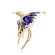 thumbnail image 2 of Minnieouse Broche de pájaro de fuego, colgante de pecho, joyería de moda, broches brillantes, accesorios multicolores para mujer, tamaño compacto, estilo Ropa, zapatos y accesorios Miscelánea Azul, 2 of 6