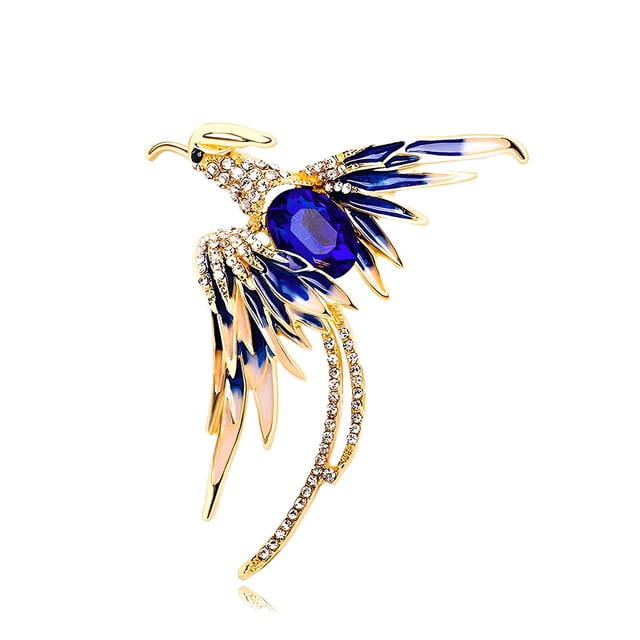 Broche de pájaro de fuego Sonducket Colgante de pecho Joyería de moda Azul