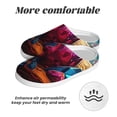 thumbnail image 6 of Lsque Colorful Stone World Pattern Womens Comfort Cotton on Scuff With Memory Foam and Anti-skid Sole Slipper-46/47, 6 of 7