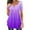 Purple, variant on Sakmal Ladies Tops Under $10 Short Sleeve Blue Floral Pleated V-Neck Tunic Womens Shirts