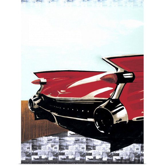 Great BIG Canvas | Rolled KC Haxton Poster Print entitled LV Marks the Spot