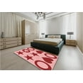 thumbnail image 4 of Ahgly Company Indoor Square Patterned Pastel Pink Area Rugs, 5' Square, 4 of 6